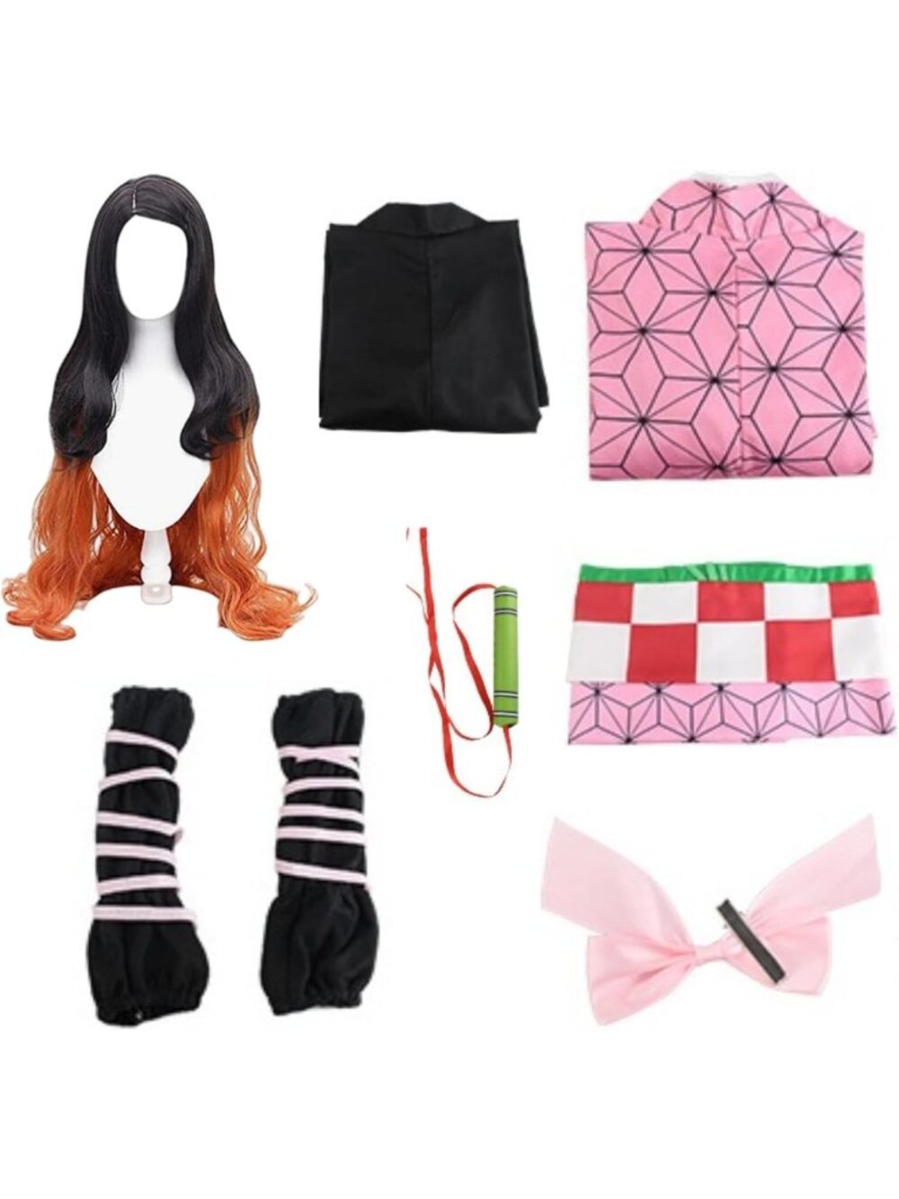 Anime Cosplay Kimono Costume for Adults | Halloween Outfit with Wig & Props - Picture 2 of 2